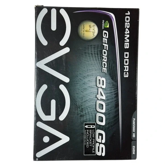 EVGA GeForce 8400 GS 1024MB DDR3 Graphics Video Card Low Profile - Picture 2 of 8